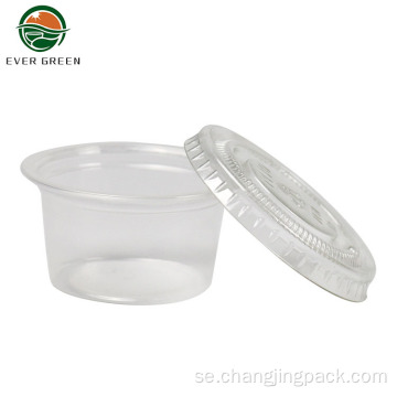 Ever Green Plastic Sushi Soy Sauce Cups Container